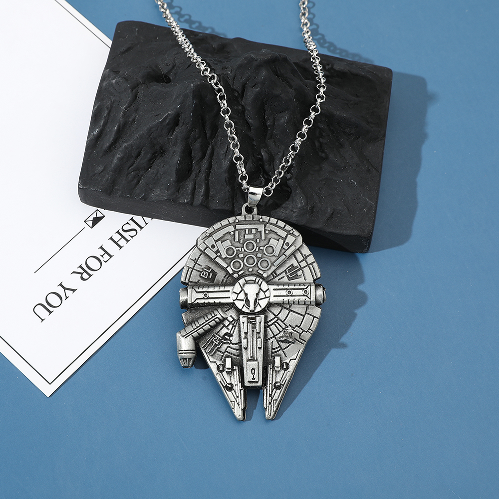 Vintage Collector - Vintage Spaceship Model Metal Necklace Trendy