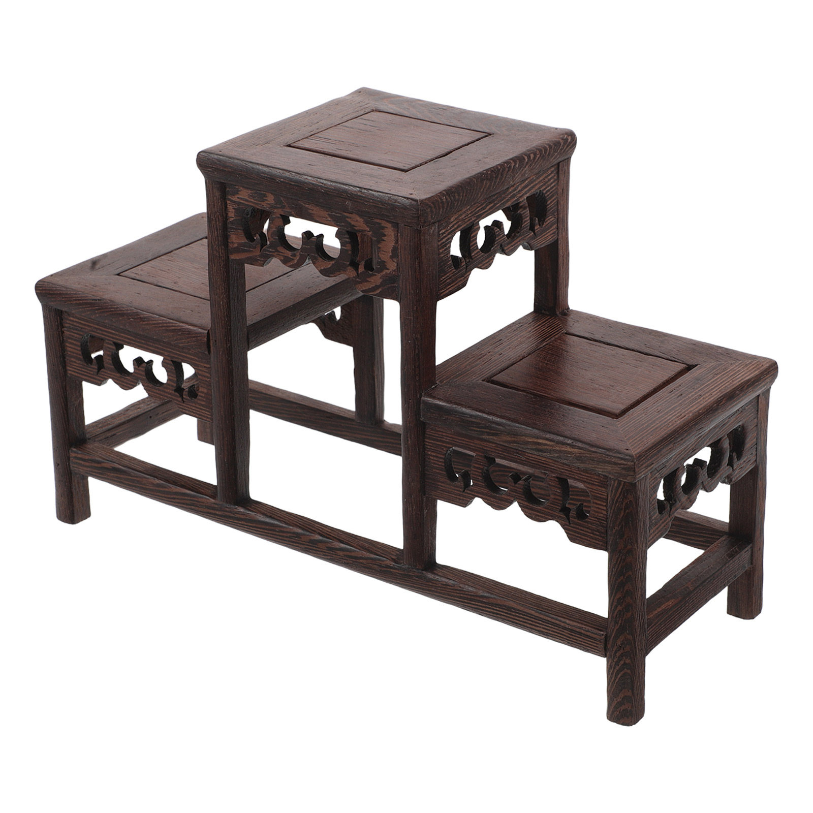Natural Wood 3 Tier Display Sh - Vintage Items Collection 评论和价格