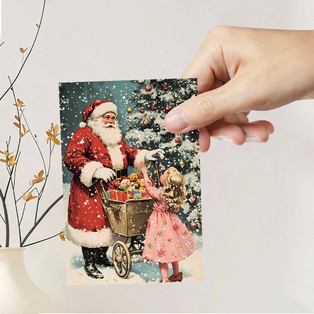 32pcs, vintage Christmas postc - Vintage Collectible Santa 评论和价格