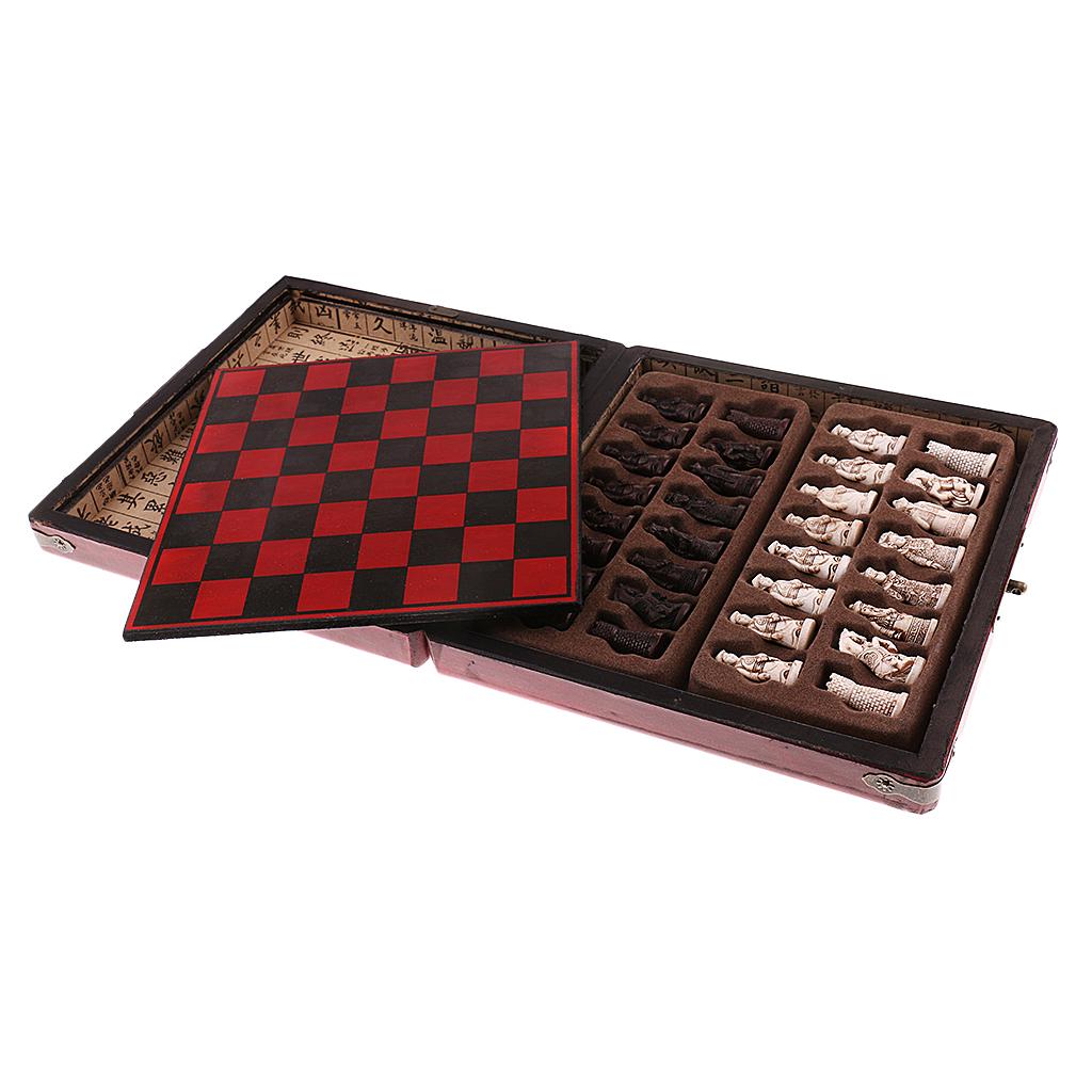 Chinese Chess Set Wooden Minia - Vintage Game Collection 评论和价格