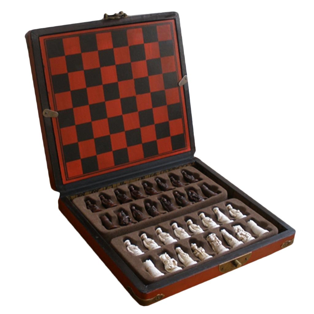 Chinese Chess Set Wooden Minia - Vintage Game Collection 评论和价格