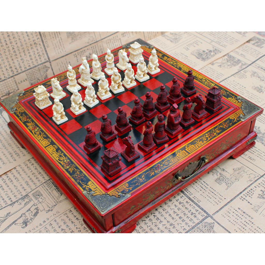 Chinese Chess Set Vintage Terr - Vintage Collectible Board Games 评论和价格