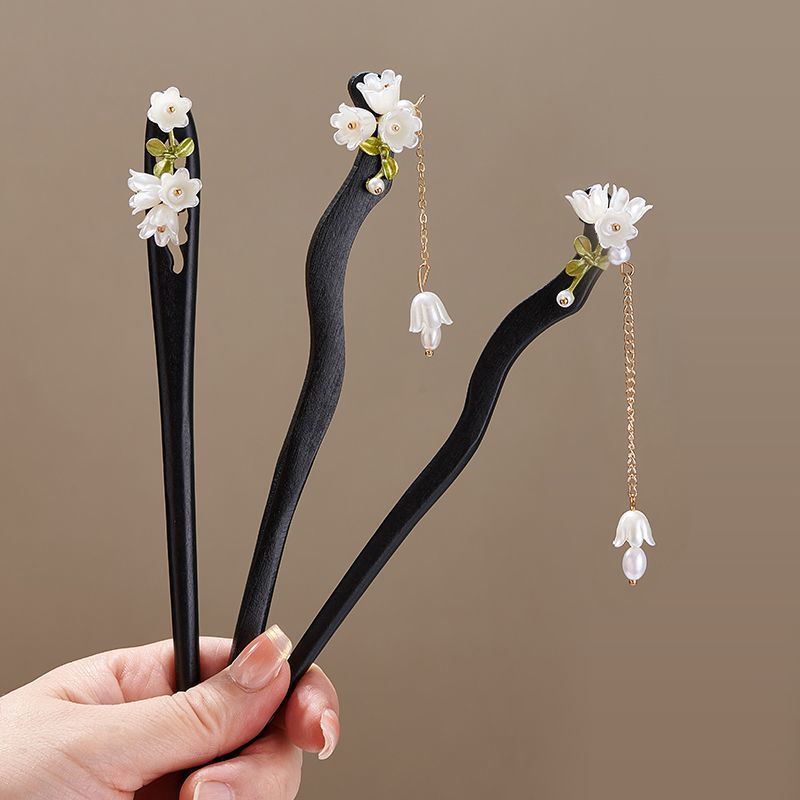 Wooden Flower Hairpin Vintage  - Vintage Collector 评论和价格