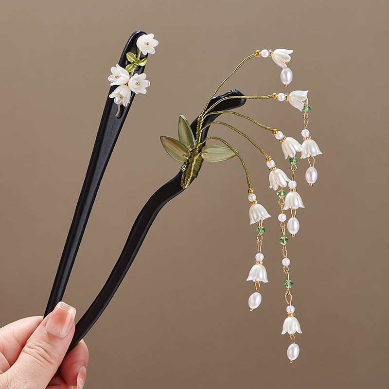 Wooden Flower Hairpin Vintage  - Vintage Collector 评论和价格