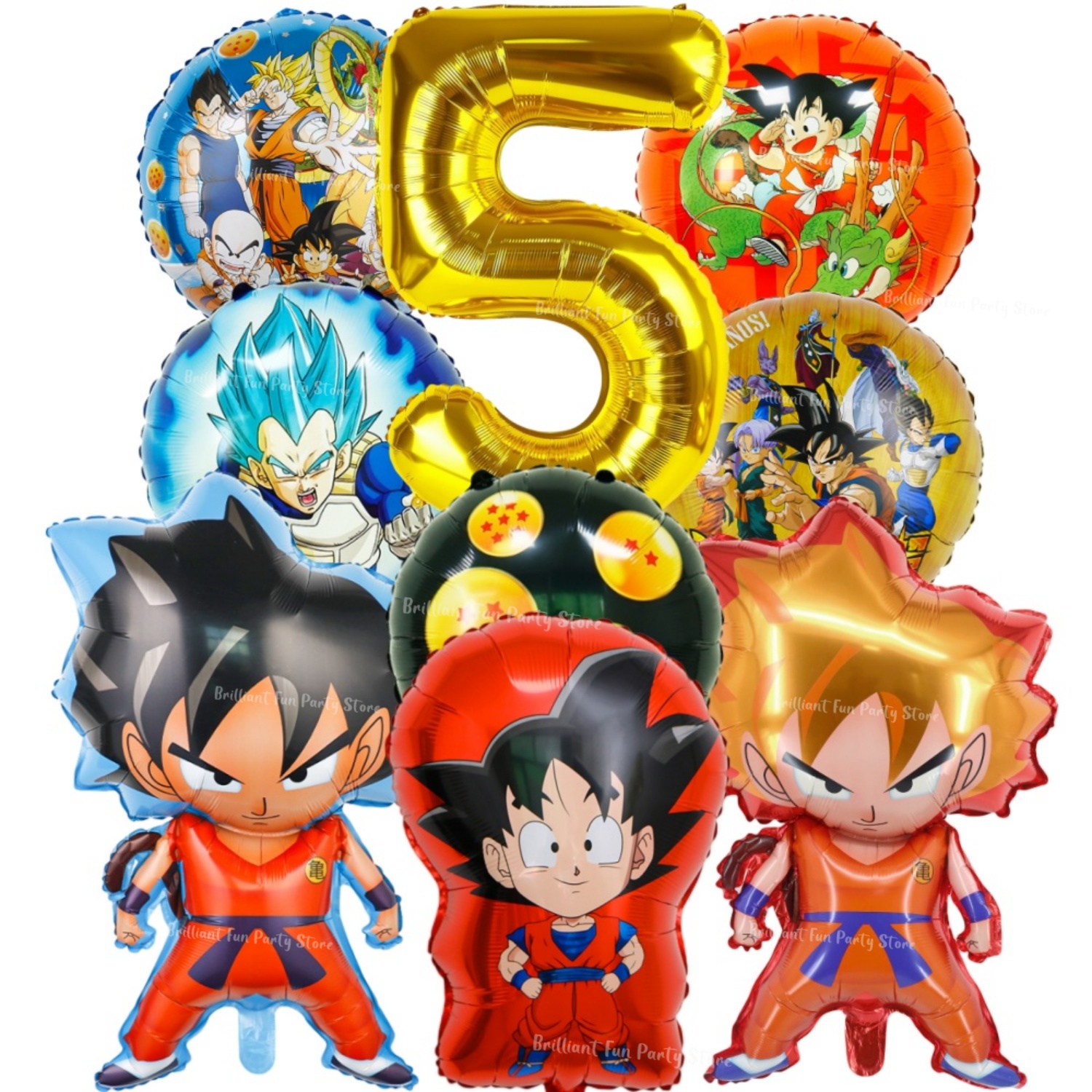9pcs Dragon Ball Balloons Set  - Vintage Collectible Figurines 评论和价格
