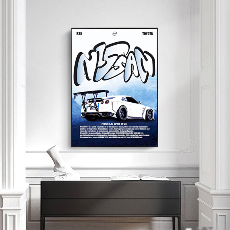 Retro Supercars Wall Art Canva - Vintage Collectible Magazines 评论和价格