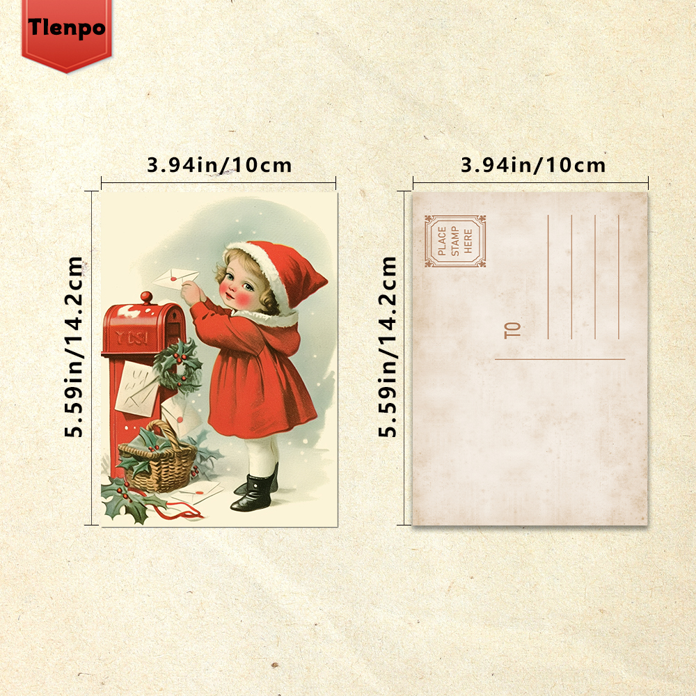 32pcs, vintage Christmas postc - Vintage Collectible Santa 评论和价格