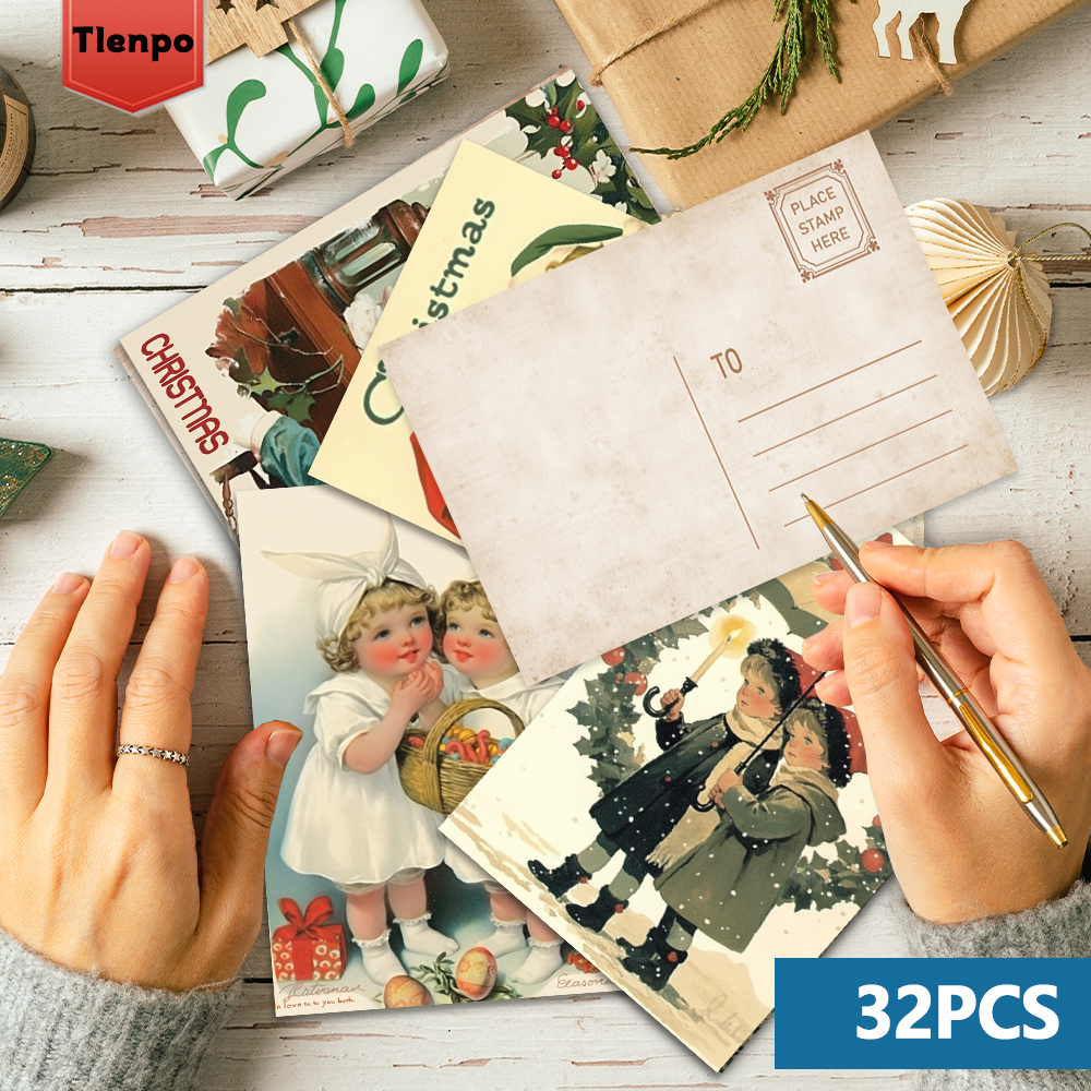 32pcs, vintage Christmas postc - Vintage Collectible Santa 评论和价格